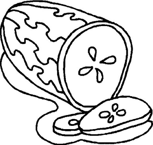 Cucumber Coloring Page Cucumber Coloring Page