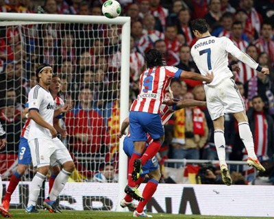 Gol de Cristiano Ronaldo en partido Real Madrid vs Atlético Madrid 
