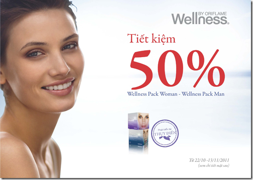 Oriflame 11-2011: Giảm giá 50% Wellness Pack