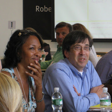 Debi Smith and Glenn Pape from Self Enhancement, Inc., participate in the talent development program developed by RCLA and CFAR for grantees of the Edna McConnell Clark Foundation.