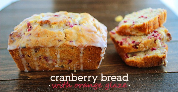Cranberry Bread with Orange Glaze – Sweet & tart cranberry bread from scratch with a fresh orange glaze!| thecomfortofcooking.com