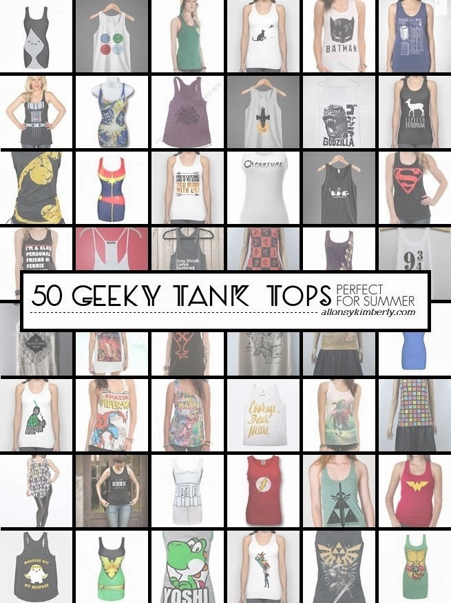 50 Geeky Tank Tops Perfect For Summer | allonsykimberly.com 50 Geeky Tank Tops Perfect For Summer | allonsykimberly.com
