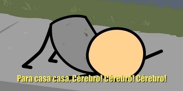 Cyanide & Happiness - Bêbado Cérebro vs Corpo Cyanide & Happiness - Bêbado Cérebro vs Corpo