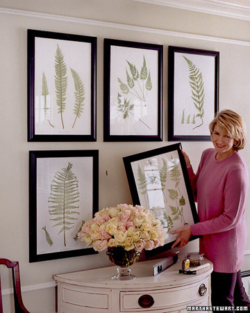 Get even more picture hanging tips from Martha here: http://www.marthastewart.com/268983/arranging-pictures