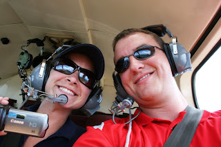 Kate's first helicopter flight.
