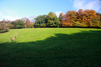 Looking up the hill