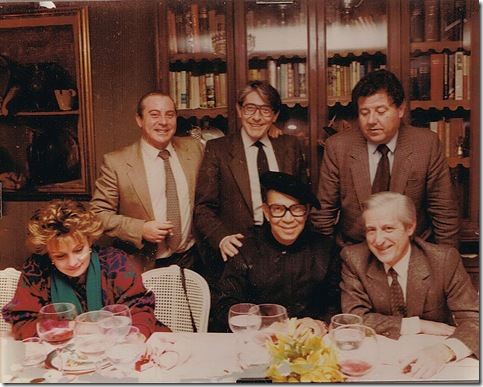 Amilibia, Amestoy, D. Olano, Cantinflas y su secretaria española y José Luis