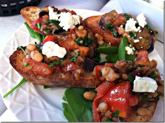 eggplant crostini