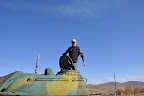 My dad in the tank