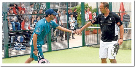Xisco Monterde y Cutu P&eacute;rez Millan Campeones del X Torneo de P&aacute;del Diario de Mallorca.