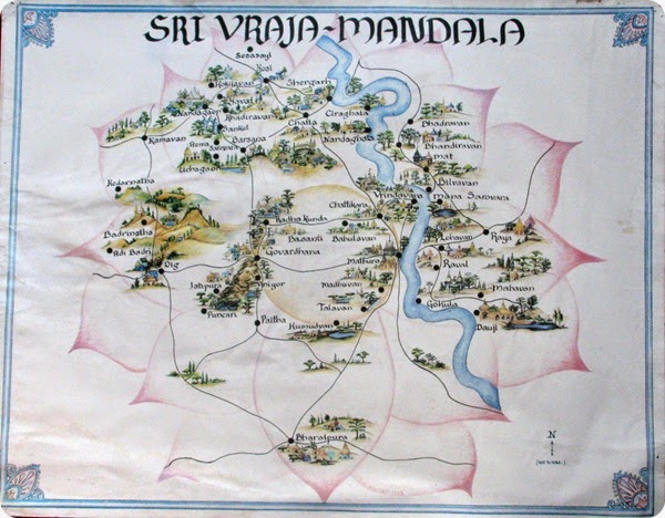 mathura Vrajamandala Map