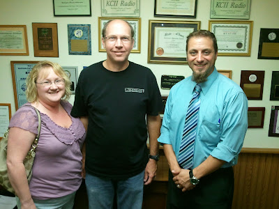 Kevin Kromer of Riverside with KCII General Manager Joe Nichols