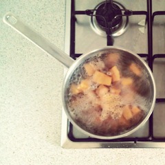 boiling pumpkin