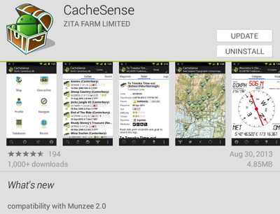 CacheSense verison 3.1.21 for Android.png CacheSenseXAndroid