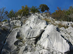 Les lappiaz d&eacute;cornent la fin de vai ferrata.