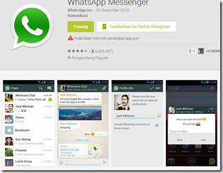 aplikasi whatsapp di google play