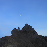 The summit of Merapi and the moon (Dan Quinn, December 2012)
