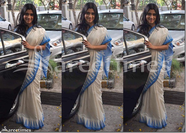 Konkana_Sen_Off_White_Saree