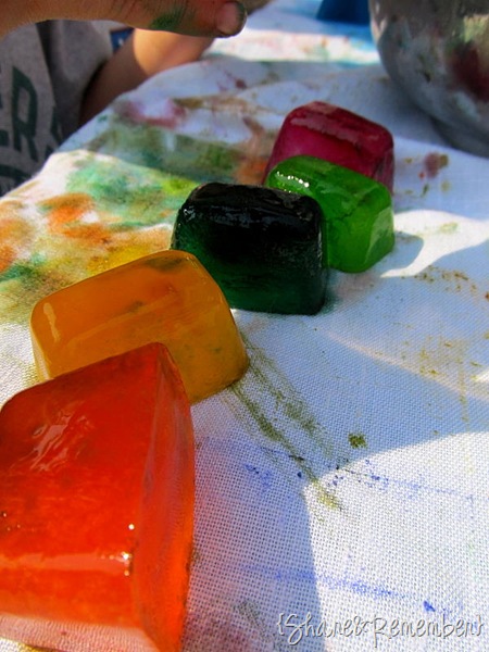 Rainbow Ice Cube Painting Rainbow Ice Cube Painting