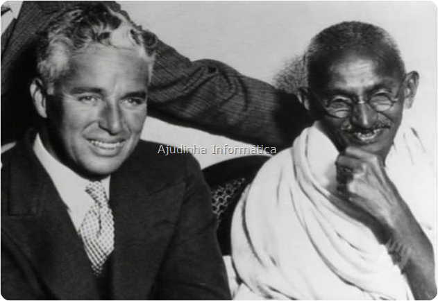 Chaplin e Gandhi