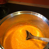 Put your blended sauce into a small saucepan and boil for a minute or two then put on a low simmer. Photo by Erin Turner.