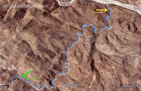 I mapped out the trail with Google Earth beforehand.