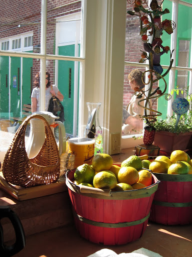 Students can snack on what they harvest, in this case, satsumas.  Many have never eaten fresh fruit before joining the program.