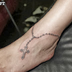 cross - Ankle Tattoos Designs