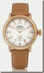 Shinola Leather Strap Watch