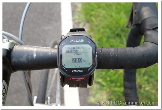 Polar RCX5 Race Pace Target Setting
