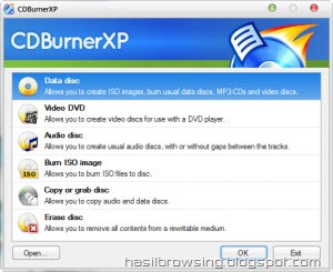 cdburnerXP Portable scr 1