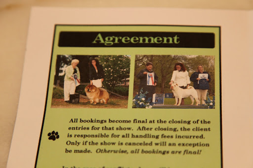 And look, Franny, here's a photo in Jan's brochure where she's showing Maddox, the champion!