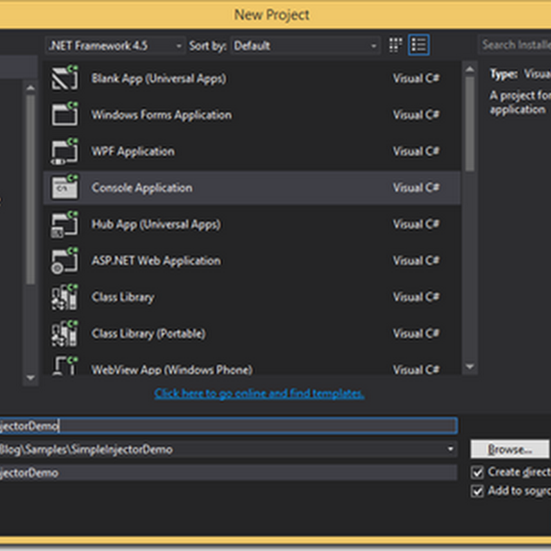 Dependency Injection C# Visual Studio For Mac