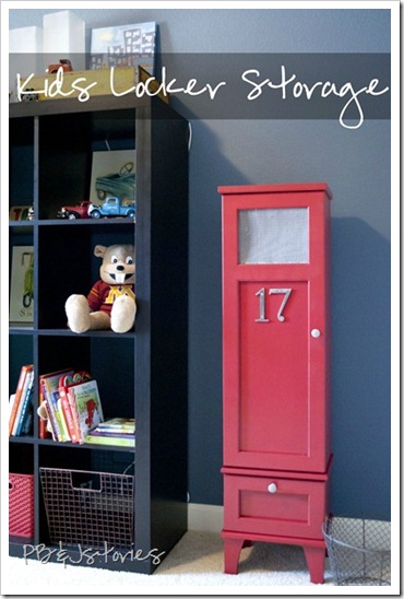 kids locker storage kids bedroom organization red furniture