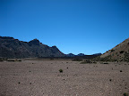 The dry lake bed in the Parque Nacional del Teide