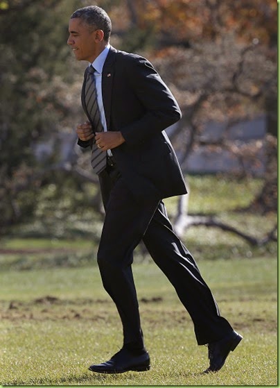 bo jogs back to WH