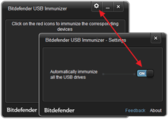 Bitdefender USB Immunizer - Settings
