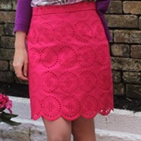 pink scallop skirt 210