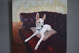Lidi (het zal haar worst wezen) - 40 x 40 cm. olieverf op doek
