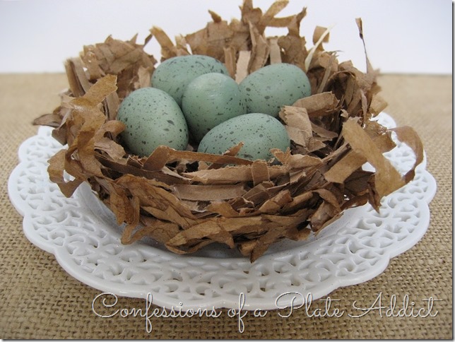CONFESSIONS OF A PLATE ADDICT Paper Mache Bird's Nest CONFESSIONS OF A PLATE ADDICT Paper Mache Bird's Nest