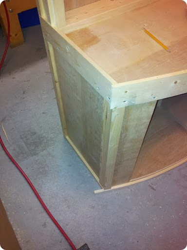 bowfront aquarium stand