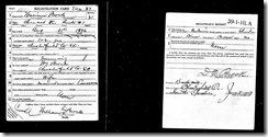 William Samurl Brock WWI Draft Card William Samurl Brock WWI Draft Card