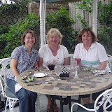 Carrie, Cindy and Debbie at Raintree for dinner.