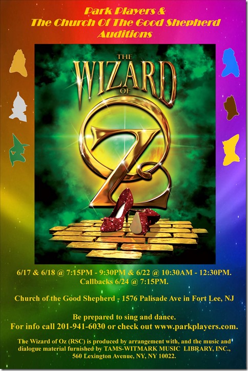 The Wizard Of Oz - Audition Notice