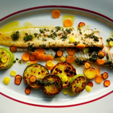Dover Sole with Herb Oil and Zucchini