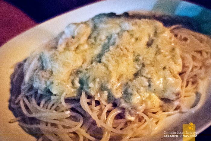 Spaghetti Carbonara at Ocean Vida Restaurant at Malapascua Island