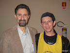 André com o médico espírita Rubens Cascapera