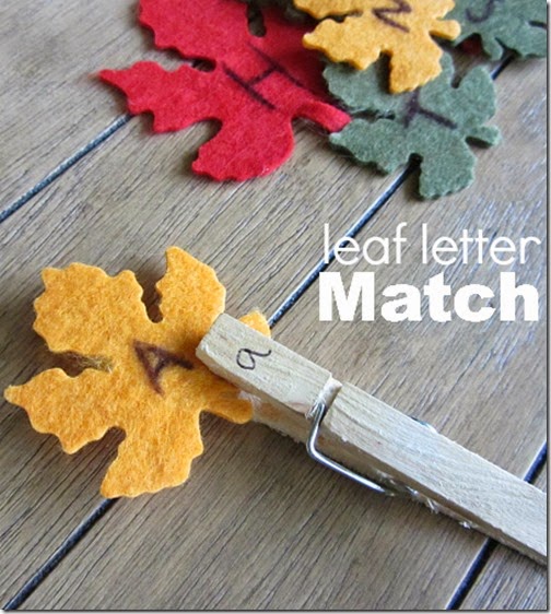 Alphabet Leaf Letter Match #alpahabet #preschool #fall Alphabet Leaf Letter Match #alpahabet #preschool #fall