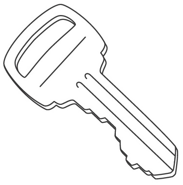 KEYS COLORING PAGES