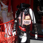 goth cosplay with chains and leather in Harajuku in Harajuku, Japan 